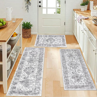 Boho Floral Rug 3-Piece Set