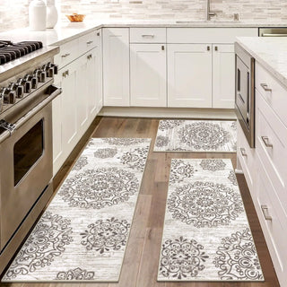 Boho Floral Rug 3-Piece Set