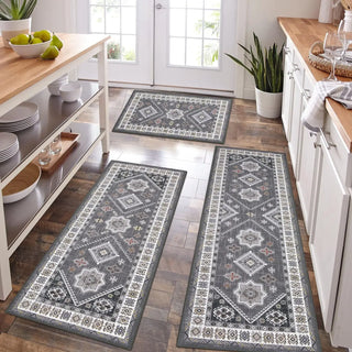 Boho Floral Rug 3-Piece Set