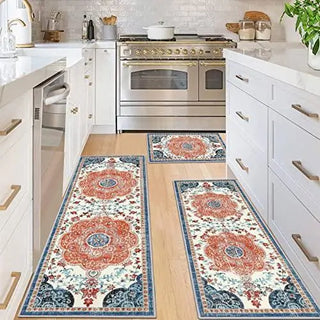 Boho Floral Rug 3-Piece Set