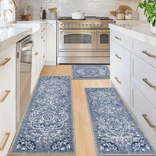 Boho Floral Rug 3-Piece Set