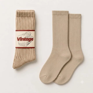 Vintage Scrunch Crew Socks · 1 Pairs