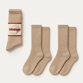 Vintage Scrunch Crew Socks · 2 Pairs