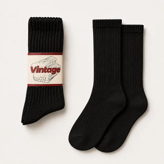 Vintage Scrunch Crew Socks · 1 Pairs