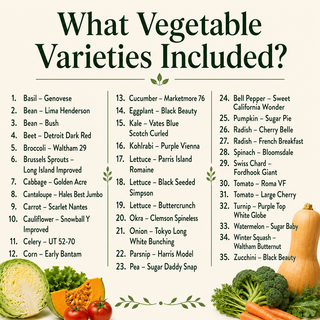 Heirsown • Heirloom Seed Vault Kit (35 Pack)