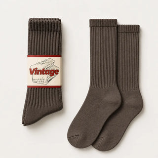 Vintage Scrunch Crew Socks · 1 Pairs