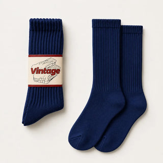 Vintage Scrunch Crew Socks · 1 Pairs