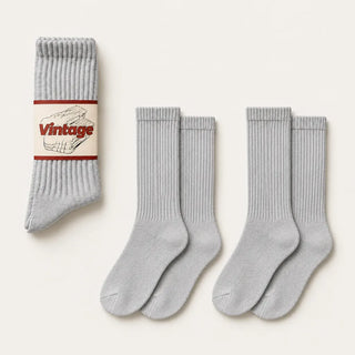 Vintage Scrunch Crew Socks · 2 Pairs