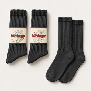 Vintage Scrunch Crew Socks · 2 Pairs