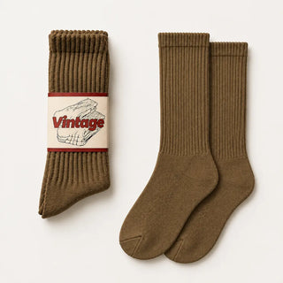 Vintage Scrunch Crew Socks · 1 Pairs
