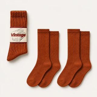 Vintage Scrunch Crew Socks · 2 Pairs
