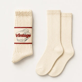 Vintage Scrunch Crew Socks · 1 Pairs