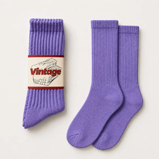 Vintage Scrunch Crew Socks · 1 Pairs