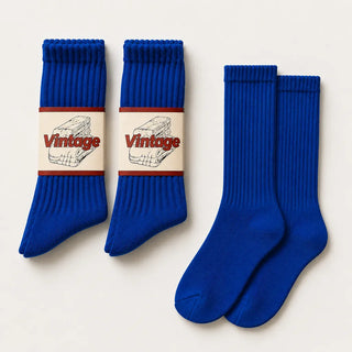 Vintage Scrunch Crew Socks · 2 Pairs