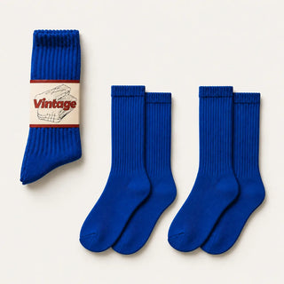 Vintage Scrunch Crew Socks · 2 Pairs