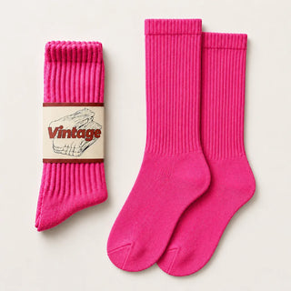 Vintage Scrunch Crew Socks · 1 Pairs