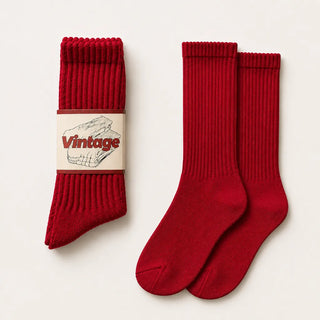Vintage Scrunch Crew Socks · 1 Pairs