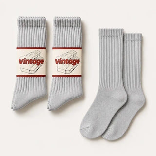 Vintage Scrunch Crew Socks · 2 Pairs