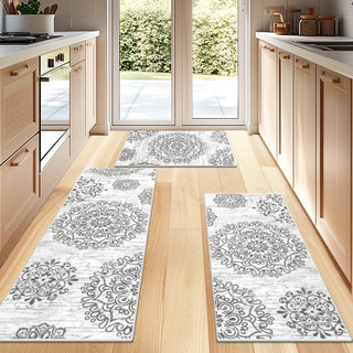 Boho Floral Rug 3-Piece Set