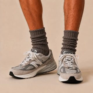 4-Pack Natural Cotton Scrunch Crew Socks