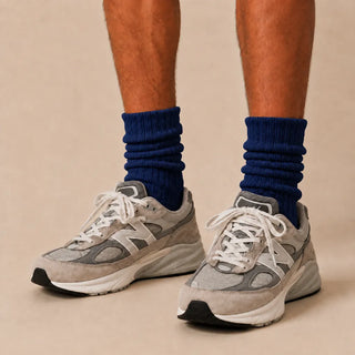 4-Pack Natural Cotton Scrunch Crew Socks
