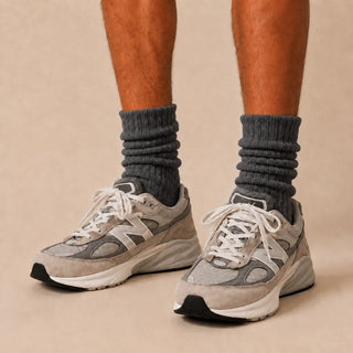 4-Pack Natural Cotton Scrunch Crew Socks