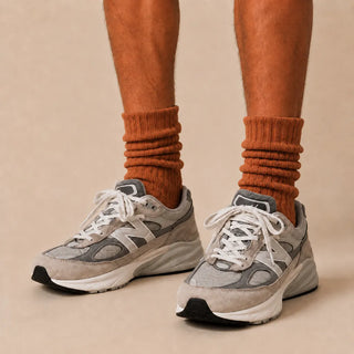 4-Pack Natural Cotton Scrunch Crew Socks