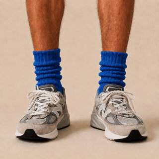 4-Pack Natural Cotton Scrunch Crew Socks