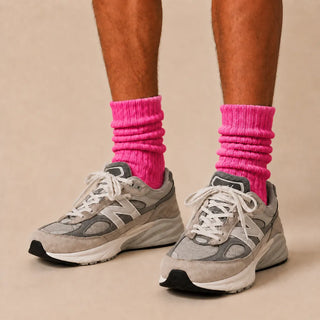 4-Pack Natural Cotton Scrunch Crew Socks