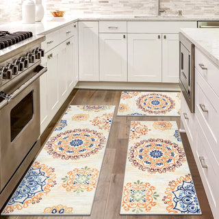 Boho Floral Rug 3-Piece Set