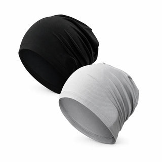 Skull cap two colors, Black + Grey