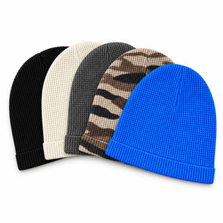 The five colors: black, off-white, charcoal, camo and cobalt